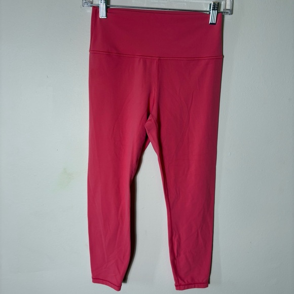 Athleta Transcend 7/8 Tight Leggings Pink‎ Size Medium - Picture 2 of 7